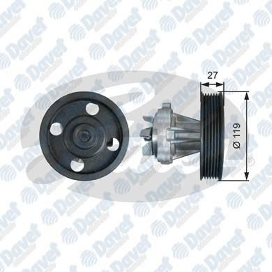 GATES WP0120 Devirdaim Fiat Albea Doblo Linea Punto 1.3 Mjt Jtd 16v Opel Astra H Corsa C - D Combo 1.3cdti